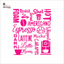 Load image into Gallery viewer, Espresso Caffeine Latte Beans Americano Grind Coffee Wall Decal Decotherapy