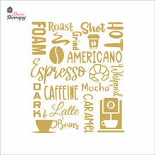 Load image into Gallery viewer, Espresso Caffeine Latte Beans Americano Grind Coffee Wall Decal Decotherapy