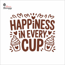Load image into Gallery viewer, Frozen Yogurt Happiness In Every Cup Wall Decal Decotherapy