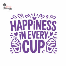 Load image into Gallery viewer, Frozen Yogurt Happiness In Every Cup Wall Decal Decotherapy