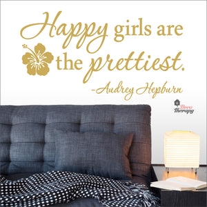 Happy Girls The Prettiest V3 Wall Decal Decotherapy