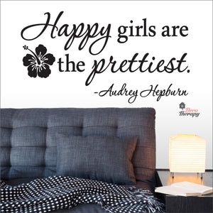 Happy Girls The Prettiest V3 Wall Decal Decotherapy
