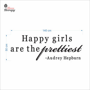 Happy Girls The Prettiest V2 Wall Decal Decotherapy