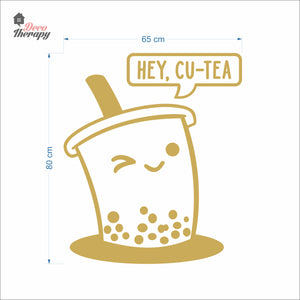 Hey! Cu-Tea Milktea Wall Decal Decotherapy