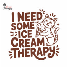 Load image into Gallery viewer, I Need Some Ice Cream Therapy Wall Decal Decotherapy