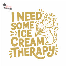 Load image into Gallery viewer, I Need Some Ice Cream Therapy Wall Decal Decotherapy