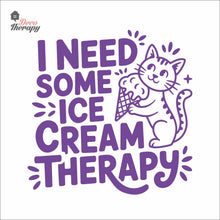 Load image into Gallery viewer, I Need Some Ice Cream Therapy Wall Decal Decotherapy