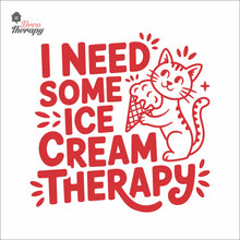 Load image into Gallery viewer, I Need Some Ice Cream Therapy Wall Decal Decotherapy