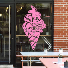 Load image into Gallery viewer, Ice Cream Cone Glass Wall Sign Wall Decal Decotherapy