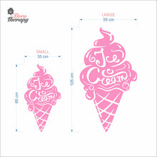 Load image into Gallery viewer, Ice Cream Cone Glass Wall Sign Wall Decal Decotherapy