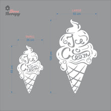 Load image into Gallery viewer, Ice Cream Cone Glass Wall Sign Wall Decal Decotherapy