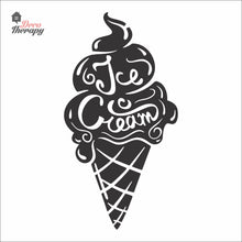 Load image into Gallery viewer, Ice Cream Cone Glass Wall Sign Wall Decal Decotherapy