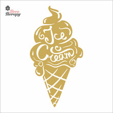 Load image into Gallery viewer, Ice Cream Cone Glass Wall Sign Wall Decal Decotherapy