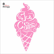 Load image into Gallery viewer, Ice Cream Cone Glass Wall Sign Wall Decal Decotherapy