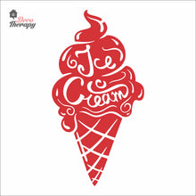 Load image into Gallery viewer, Ice Cream Cone Glass Wall Sign Wall Decal Decotherapy