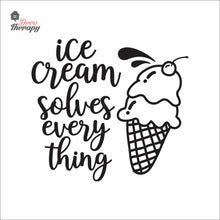 Load image into Gallery viewer, Ice Cream Solves Everything Wall Decal Decotherapy