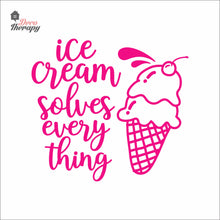 Load image into Gallery viewer, Ice Cream Solves Everything Wall Decal Decotherapy