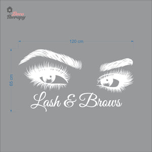 Lash & Brows Wall Decal Decotherapy