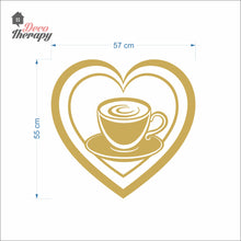 Load image into Gallery viewer, Love Coffee Cup Wall Decal