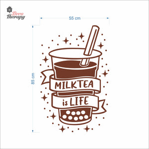 Milktea Is Life Wall Decal Decotherapy