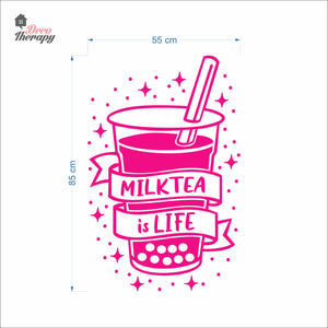 Milktea Is Life Wall Decal Decotherapy