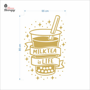 Milktea Is Life Wall Decal Decotherapy