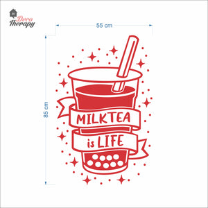 Milktea Is Life Wall Decal Decotherapy