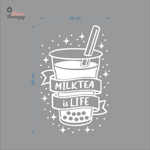 Milktea Is Life Wall Decal Decotherapy