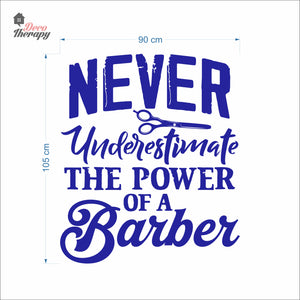 Never Underestimate The Power Of A Barber Wall Decal Decotherapy