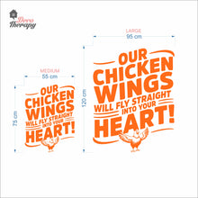 Load image into Gallery viewer, Our Chicken Wings Will Fly Straight Into Your Heart Wall Decal
