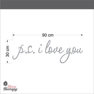 PS I Love You V2 Wall Sticker