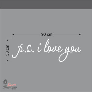 PS I Love You V2 Wall Sticker