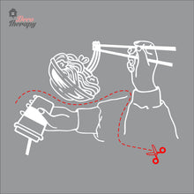 Load image into Gallery viewer, Ramen Drink Handrawn Noodle Lomi Mami Wall Decal