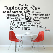 Load image into Gallery viewer, Tapioca Matcha Okinawa Cheesecake Taro Milktea Oreo Wall Decal