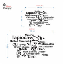 Load image into Gallery viewer, Tapioca Matcha Okinawa Cheesecake Taro Milktea Oreo Wall Decal
