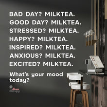 Load image into Gallery viewer, What's Your Mood Today Milktea Wall Decal Decotherapy