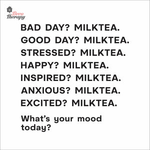 What's Your Mood Today Milktea Wall Decal Decotherapy