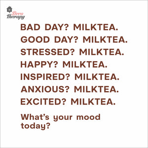 What's Your Mood Today Milktea Wall Decal Decotherapy