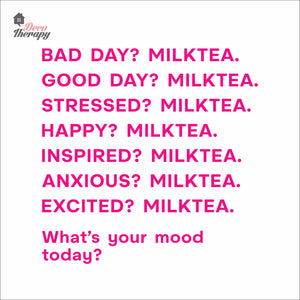 What's Your Mood Today Milktea Wall Decal Decotherapy