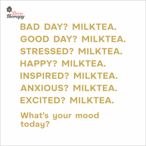 What's Your Mood Today Milktea Wall Decal Decotherapy