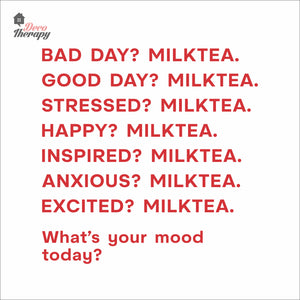What's Your Mood Today Milktea Wall Decal Decotherapy