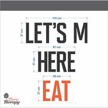 Load image into Gallery viewer, Let's mEAT Here Wall Sticker