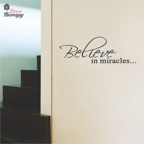 Believe In Miracles Wall Sticker