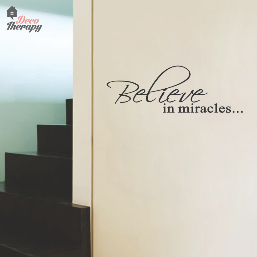 Believe In Miracles Wall Sticker