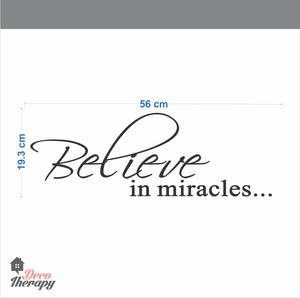 Believe In Miracles Wall Sticker