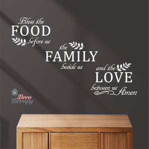 Bless The Food Before Us V5 Wall Sticker