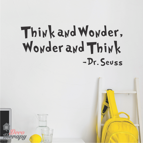 Dr Seuss Think And Wonder Wall Sticker