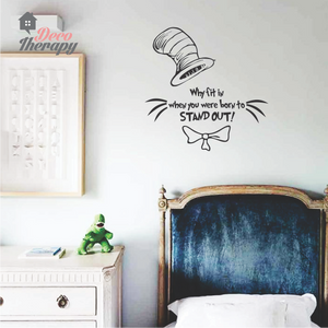 Dr Seuss Born To Standout Wall Sticker