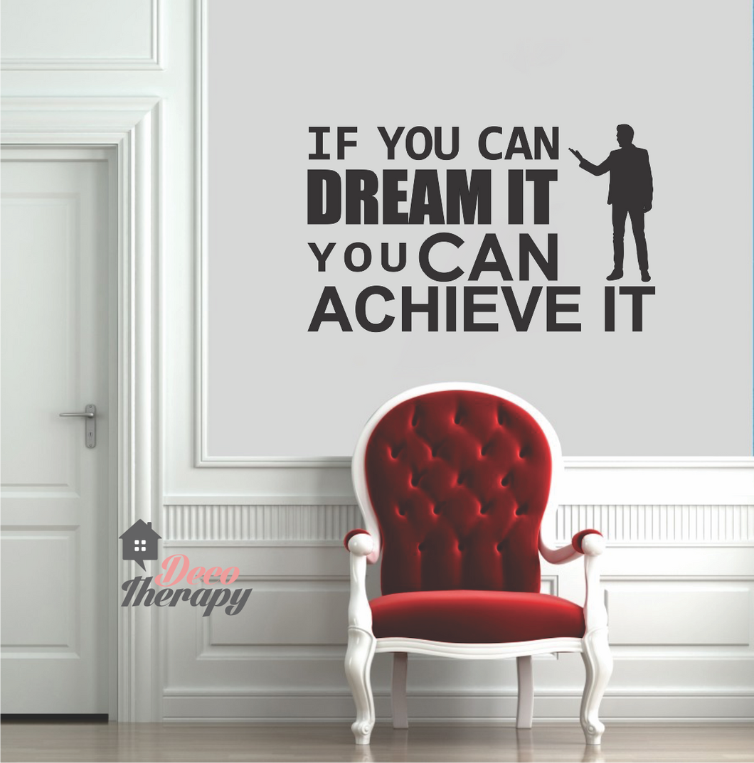 Dream It Achieve It Wall Sticker