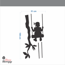 Load image into Gallery viewer, Girl Swing Wall Sticker